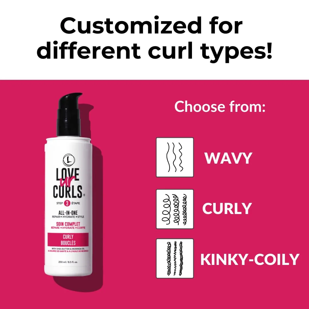 - LUS All in One Curl Cream Styler, anti Frizz Curling Cream for Curly Hair, Repair, Define, Hydrate & Style with Shea Butter, 250Ml