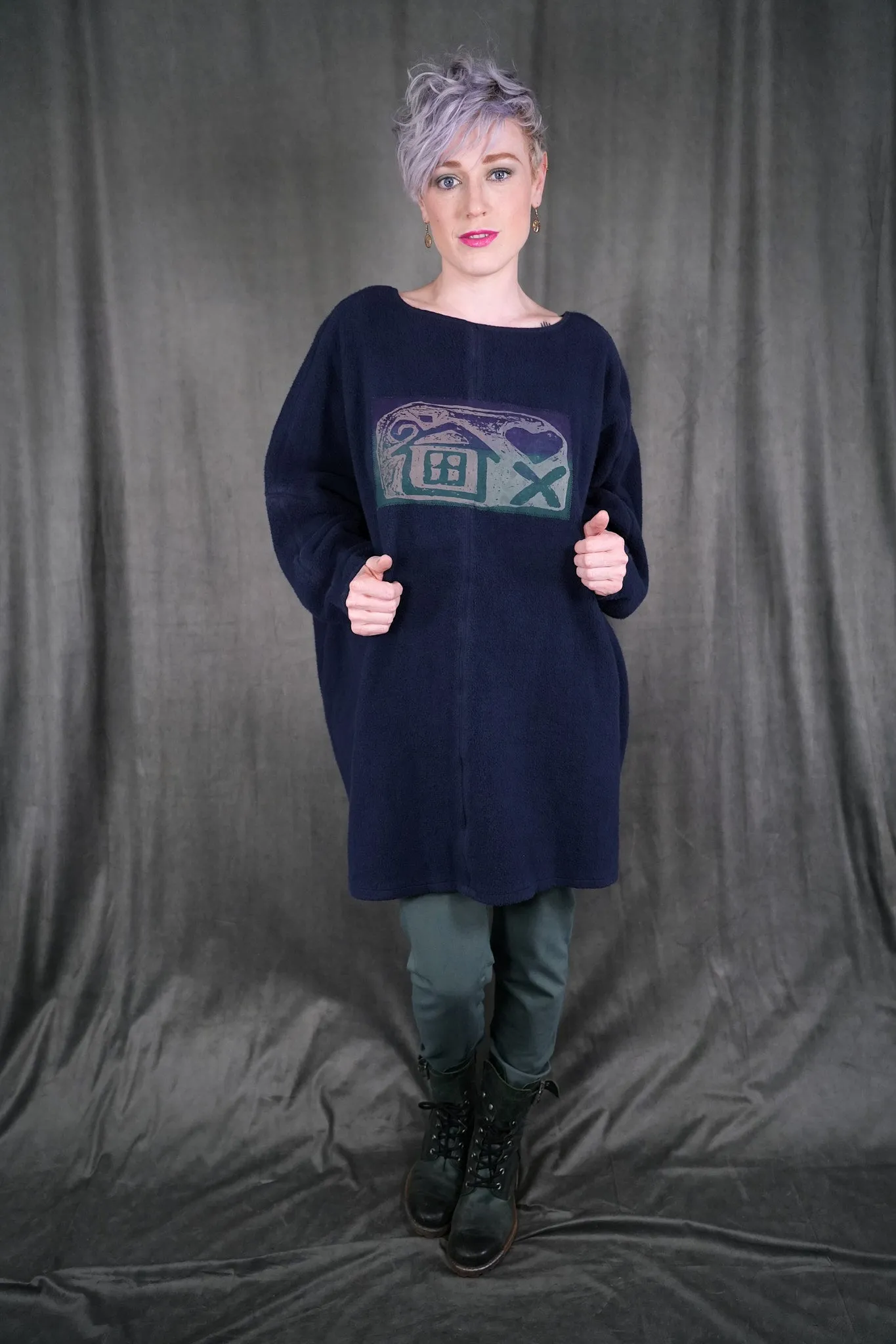 2304 Winter Sherpa Pullover Atlantean-Patched House&Heart