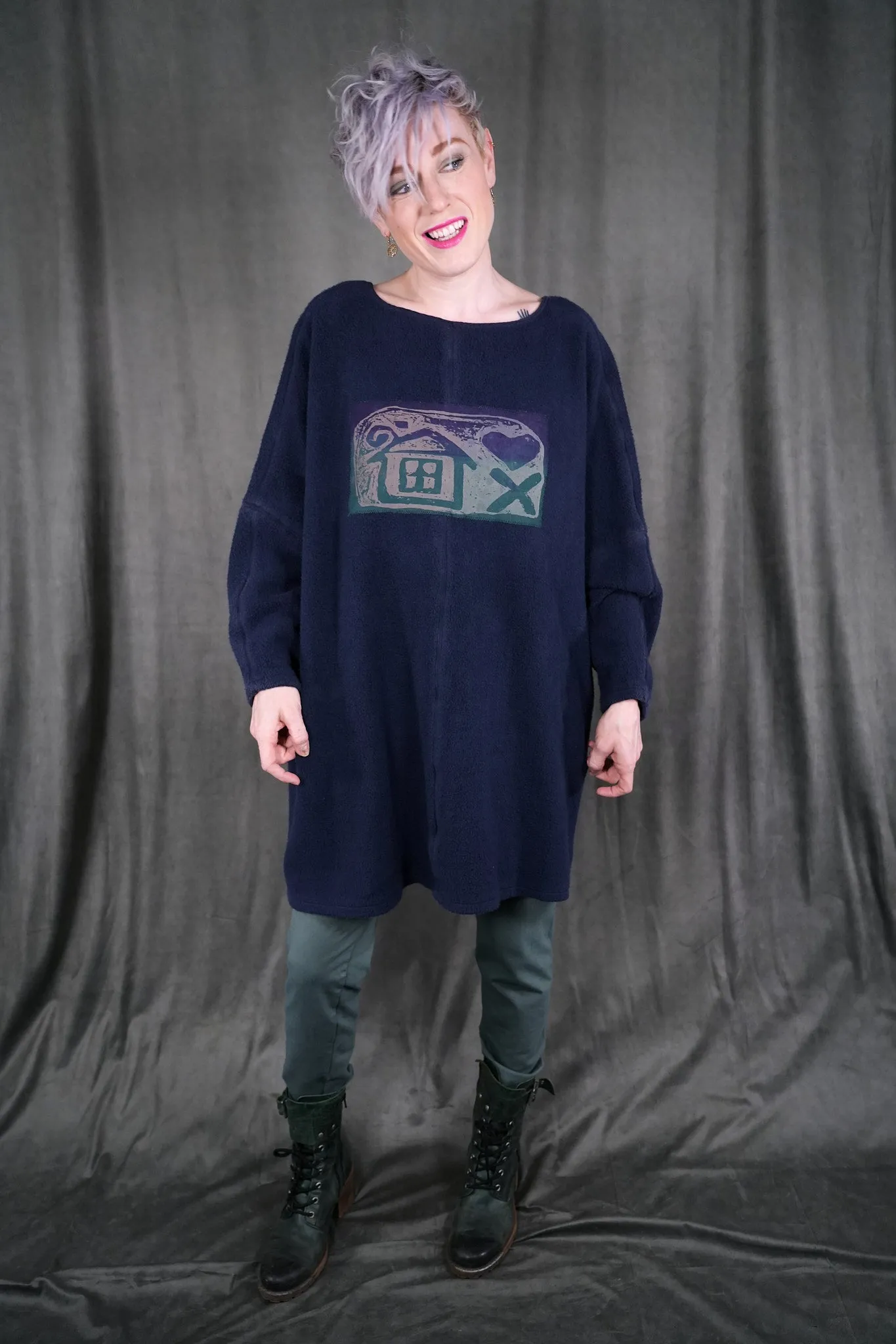 2304 Winter Sherpa Pullover Atlantean-Patched House&Heart