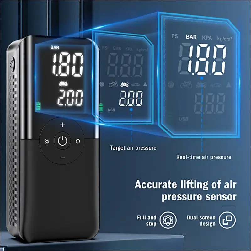 Air compressor 12v air pump for car portable tyre inflator electric motorcycle pump air compressor