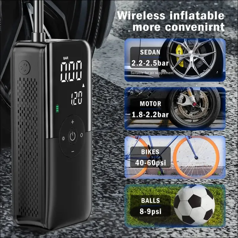 Air compressor 12v air pump for car portable tyre inflator electric motorcycle pump air compressor