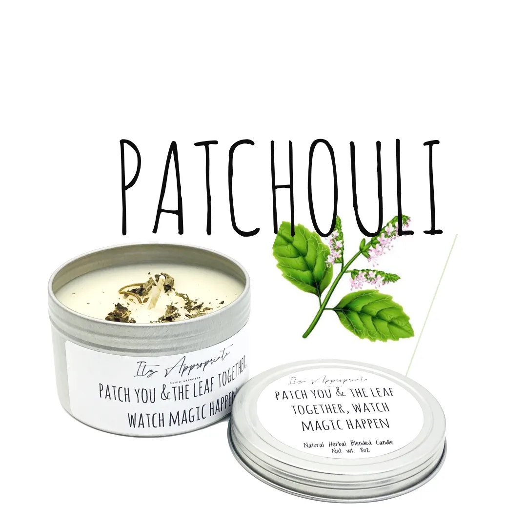 All Natural Herbal Blended Tin Candle w/ Herbs