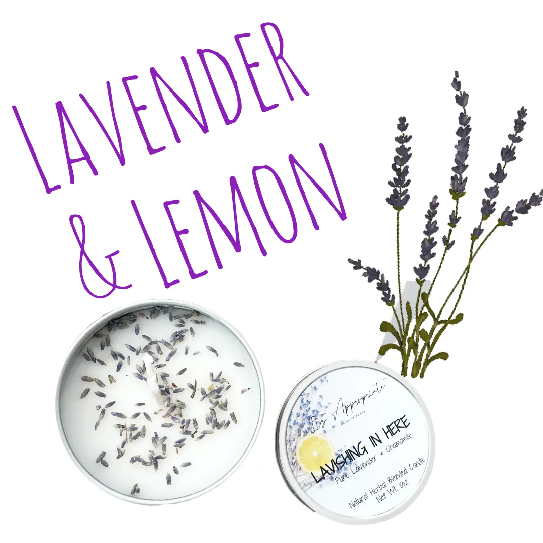 All Natural Herbal Blended Tin Candle w/ Herbs