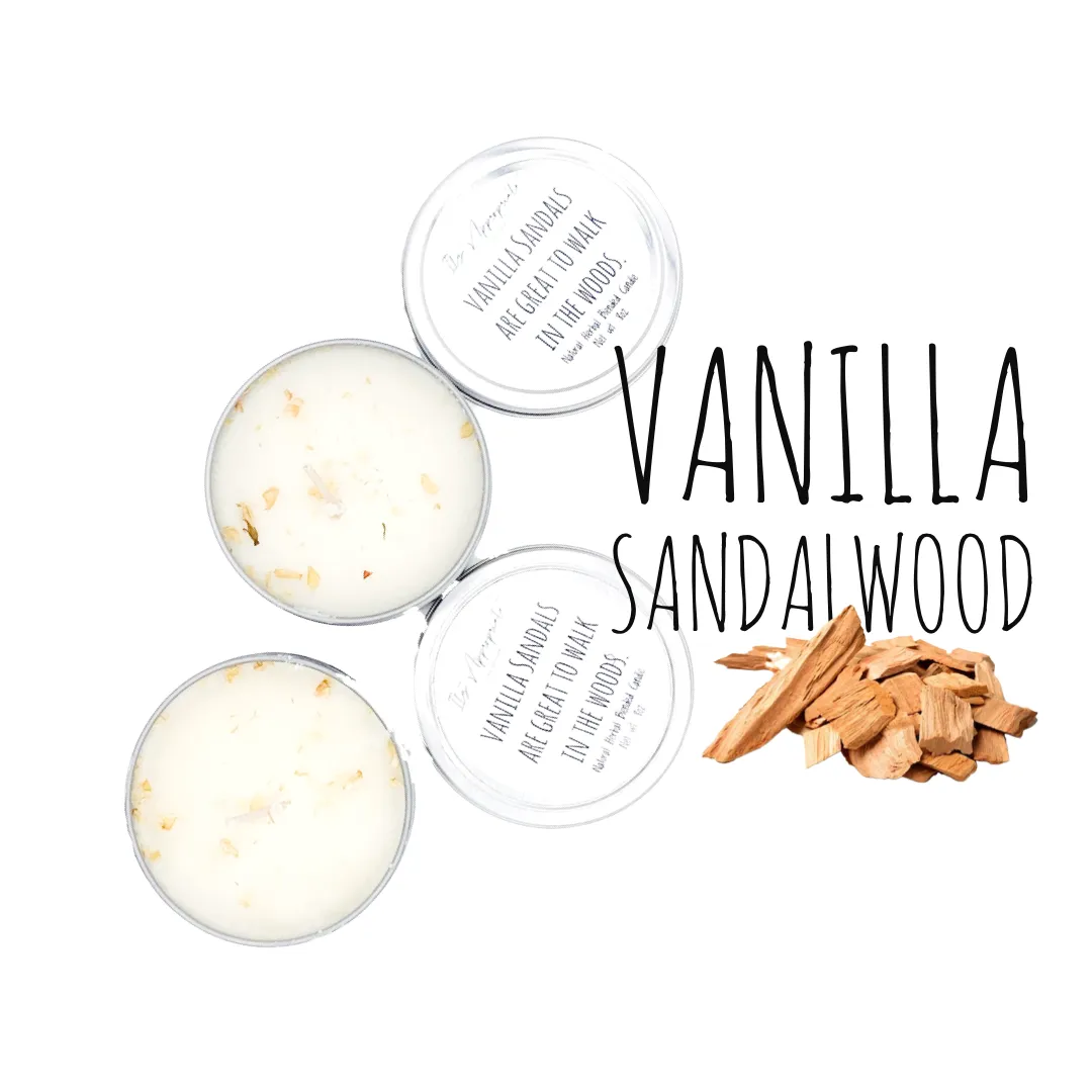 All Natural Herbal Blended Tin Candle w/ Herbs