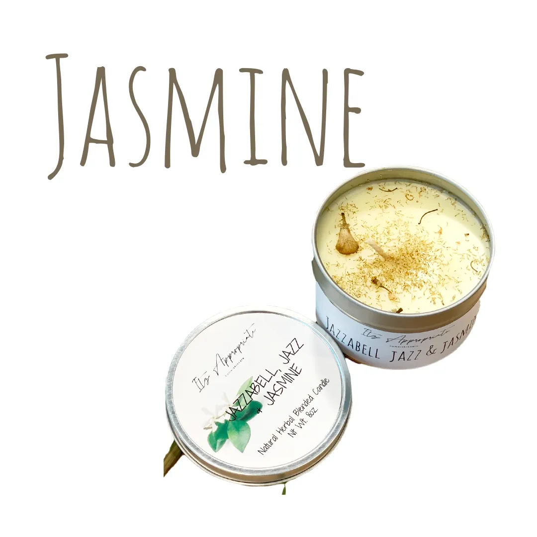 All Natural Herbal Blended Tin Candle w/ Herbs