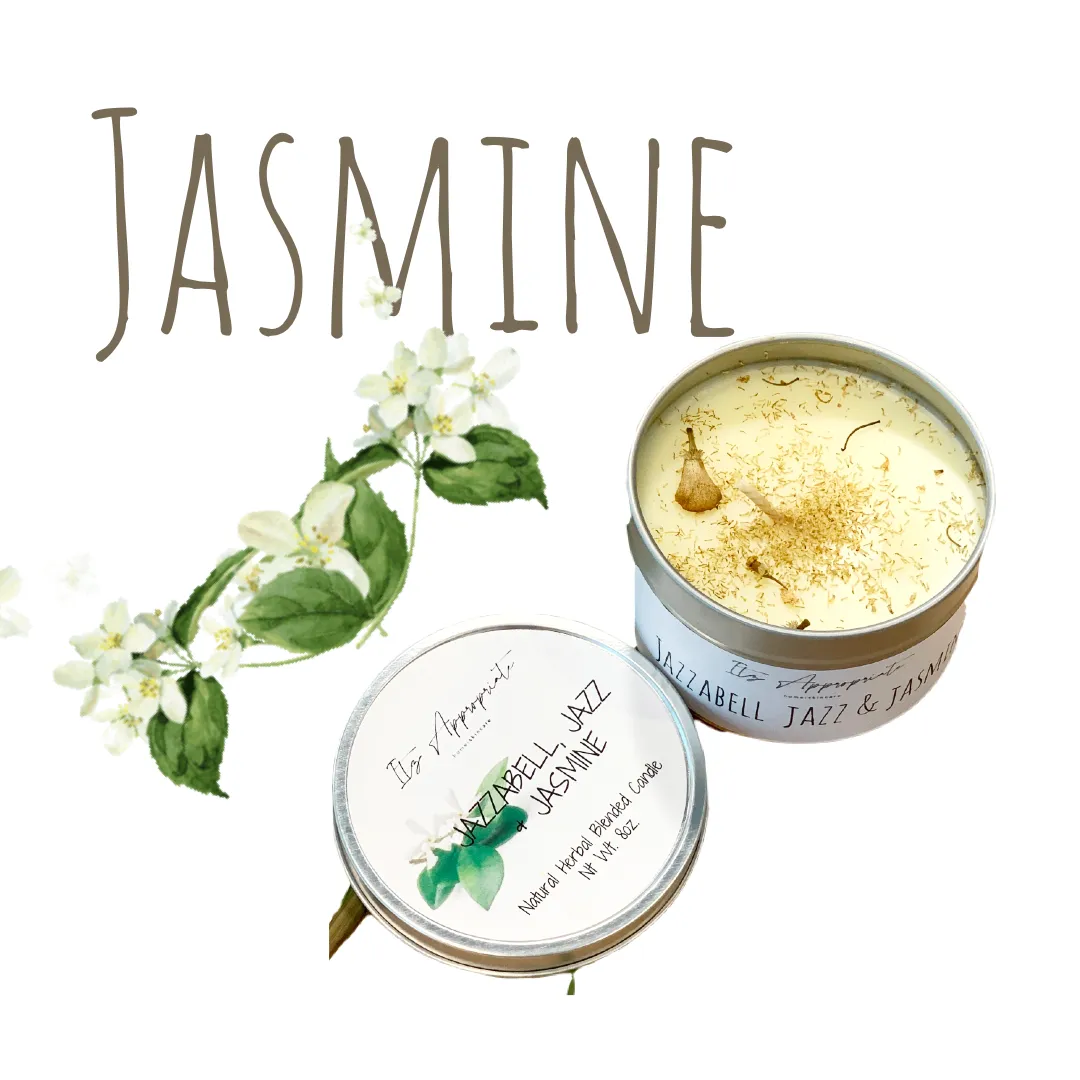 All Natural Herbal Blended Tin Candle w/ Herbs