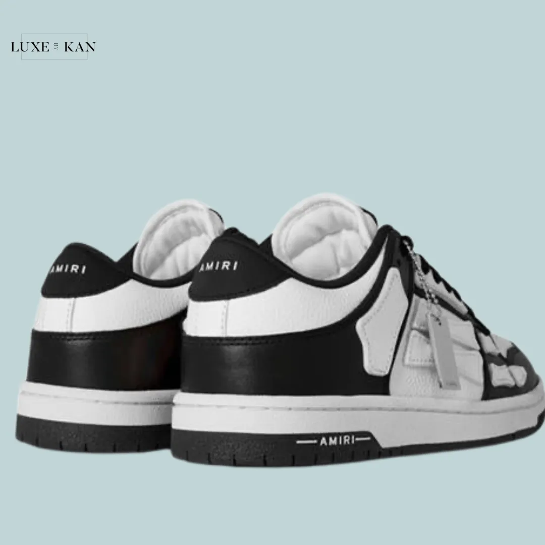 AMIRI
SKELETON TOP LOW TRAINERS in black and white