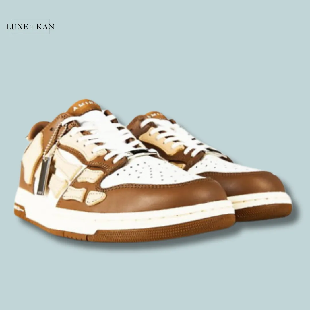 AMIRI
SKELETON TOP LOW TRAINERS in brown 242