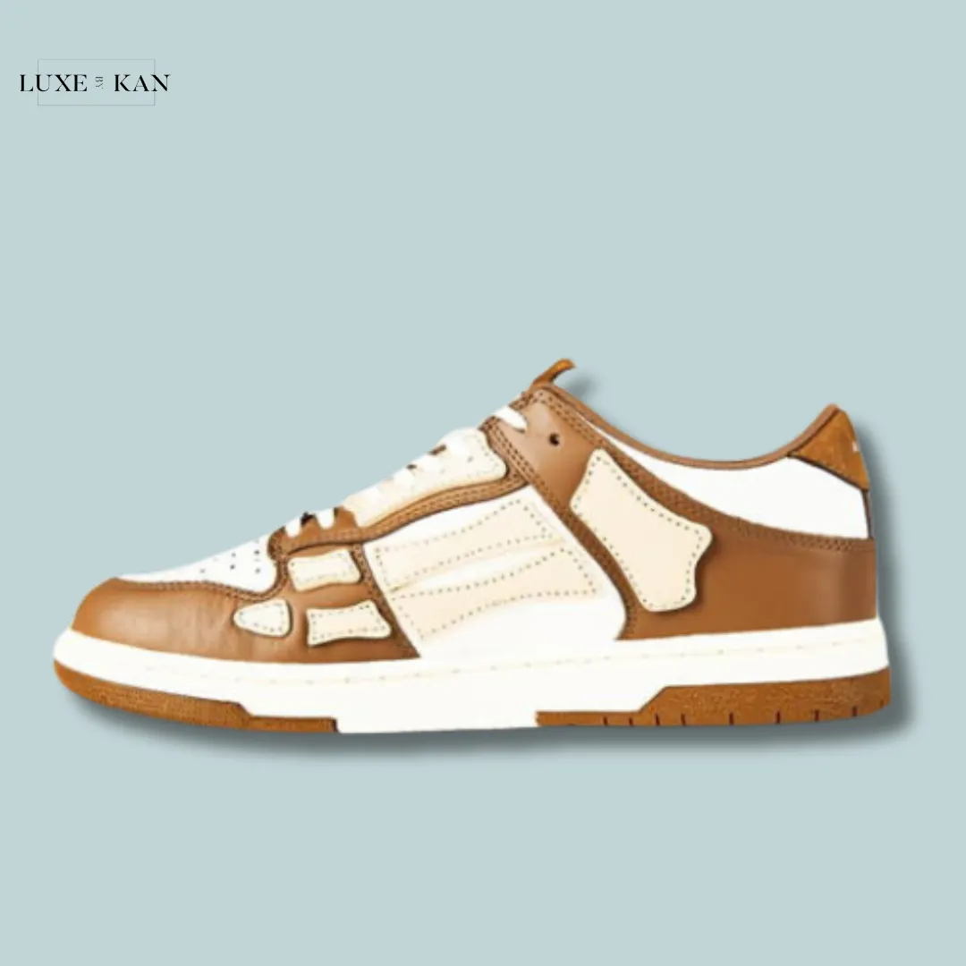 AMIRI
SKELETON TOP LOW TRAINERS in brown 242