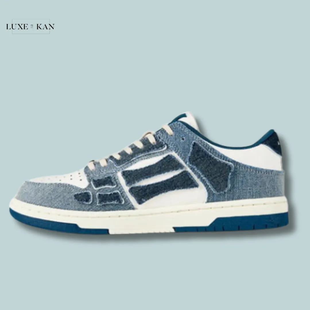 AMIRI
SKELETON TOP LOW TRAINERS in stale blue 533