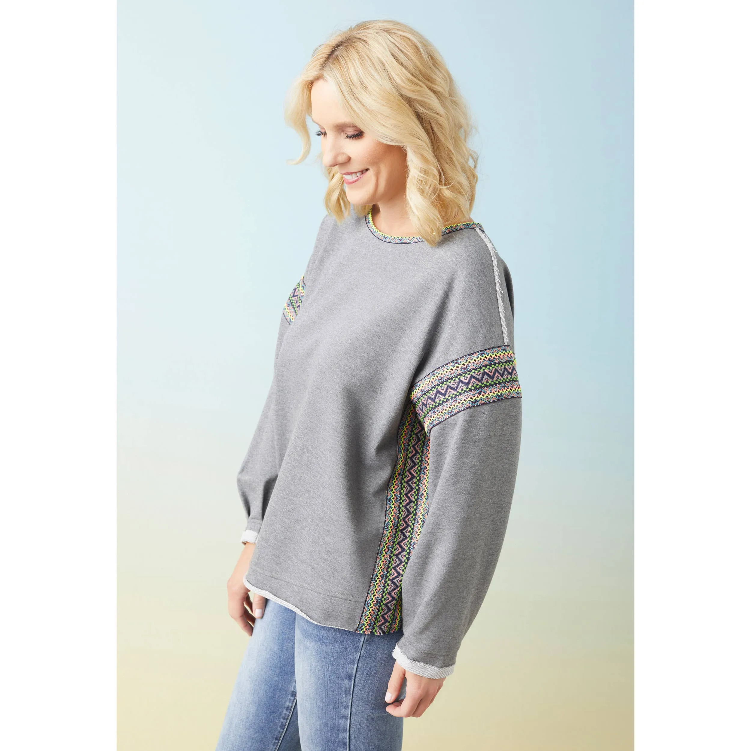 Andi French Terry Crew Neck Sweatshirt
