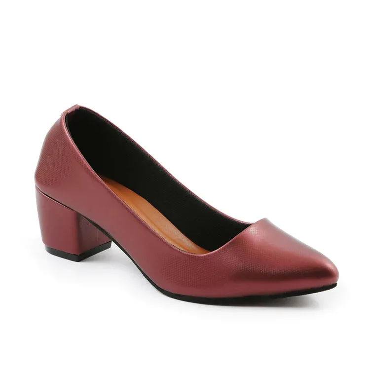 Antonio Heeled Pumps Maroon