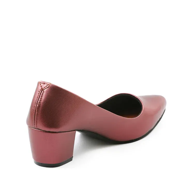 Antonio Heeled Pumps Maroon