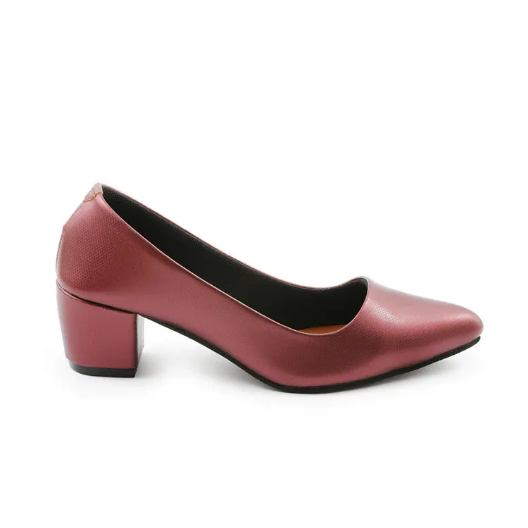 Antonio Heeled Pumps Maroon