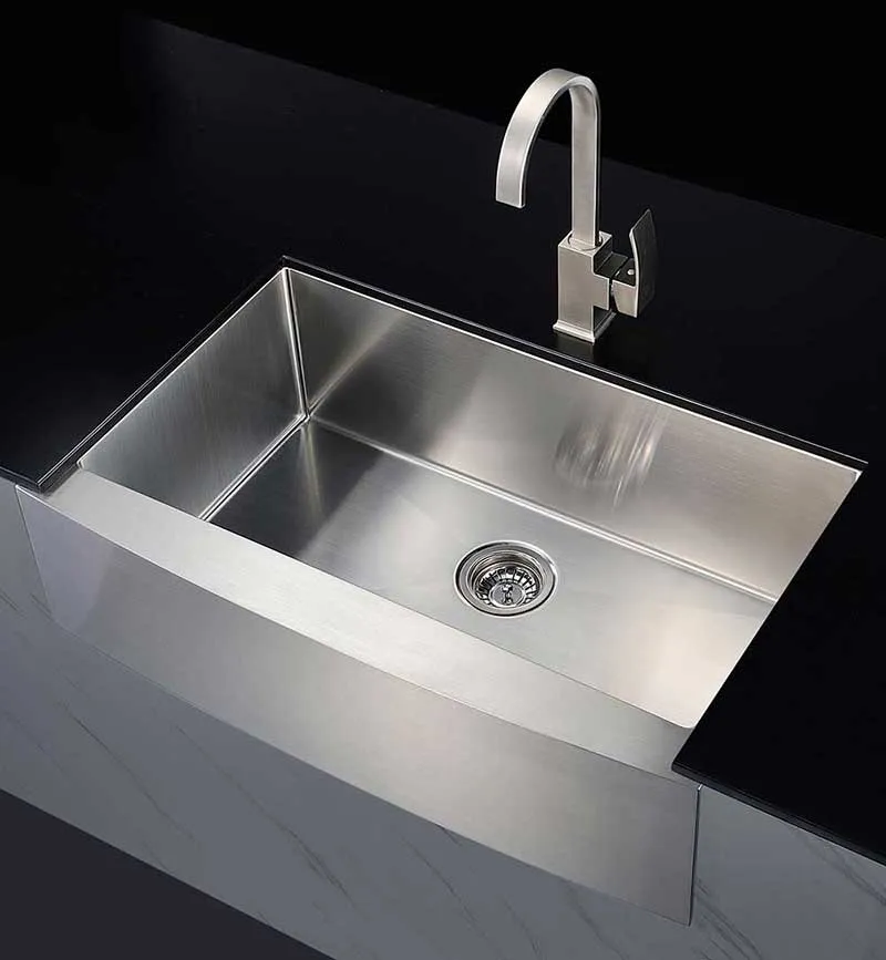 Anzzi ELYSIAN Series 36 in. Farm House Single Basin Handmade Stainless Steel Kitchen Sink