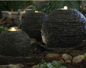 Aquascape Medium Stacked Slate Sphere Fountain Kit