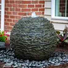 Aquascape Medium Stacked Slate Sphere Fountain Kit