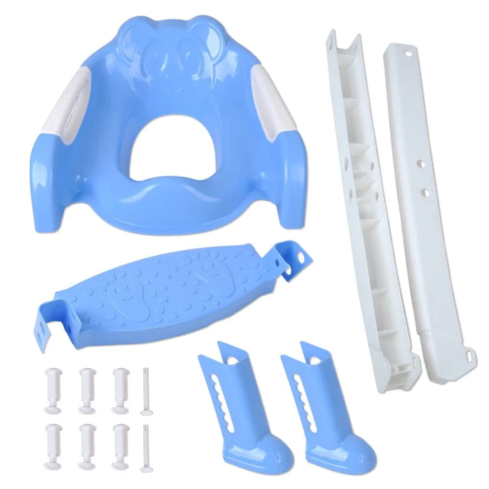 Baby Toddler Potty Toilet Trainer Seat Step Stool Ladder Adjustable Training Chair