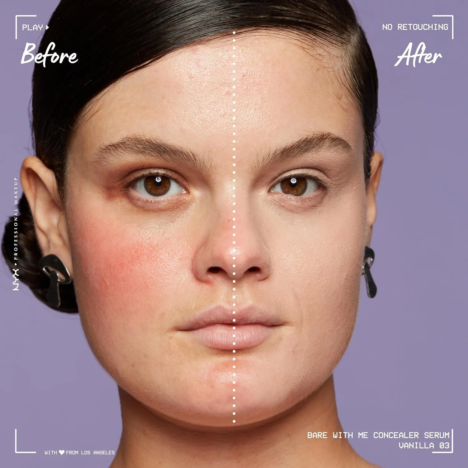 Bare with Me Concealer Serum, Concealer Makeup for up to 24Hr Hydration - Vanilla