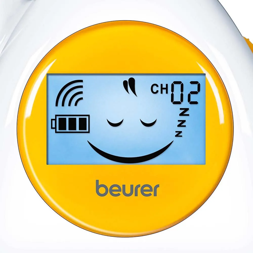 Beurer BY 84 Baby Monitor: Analogue, Up to 800m Range, Baby Emotions Display
