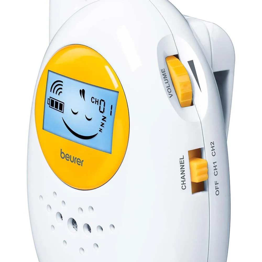 Beurer BY 84 Baby Monitor: Analogue, Up to 800m Range, Baby Emotions Display