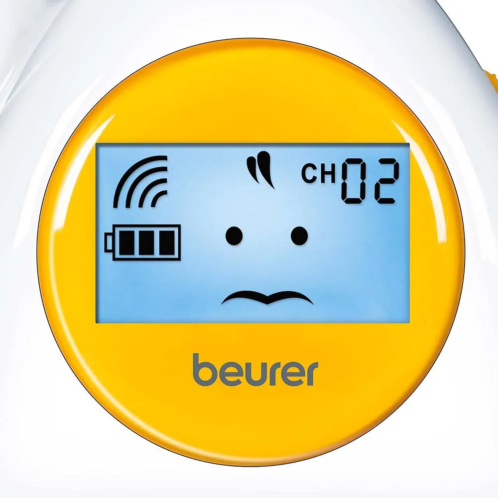 Beurer BY 84 Baby Monitor: Analogue, Up to 800m Range, Baby Emotions Display