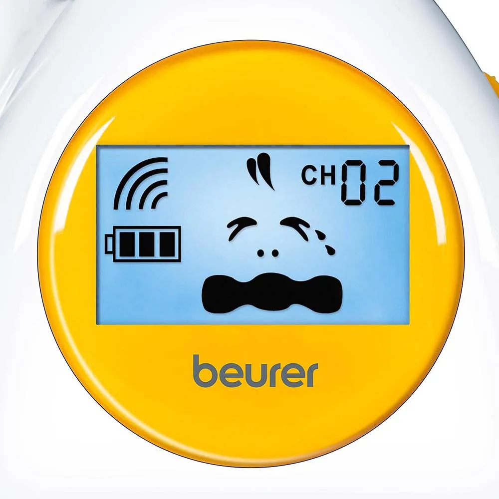 Beurer BY 84 Baby Monitor: Analogue, Up to 800m Range, Baby Emotions Display