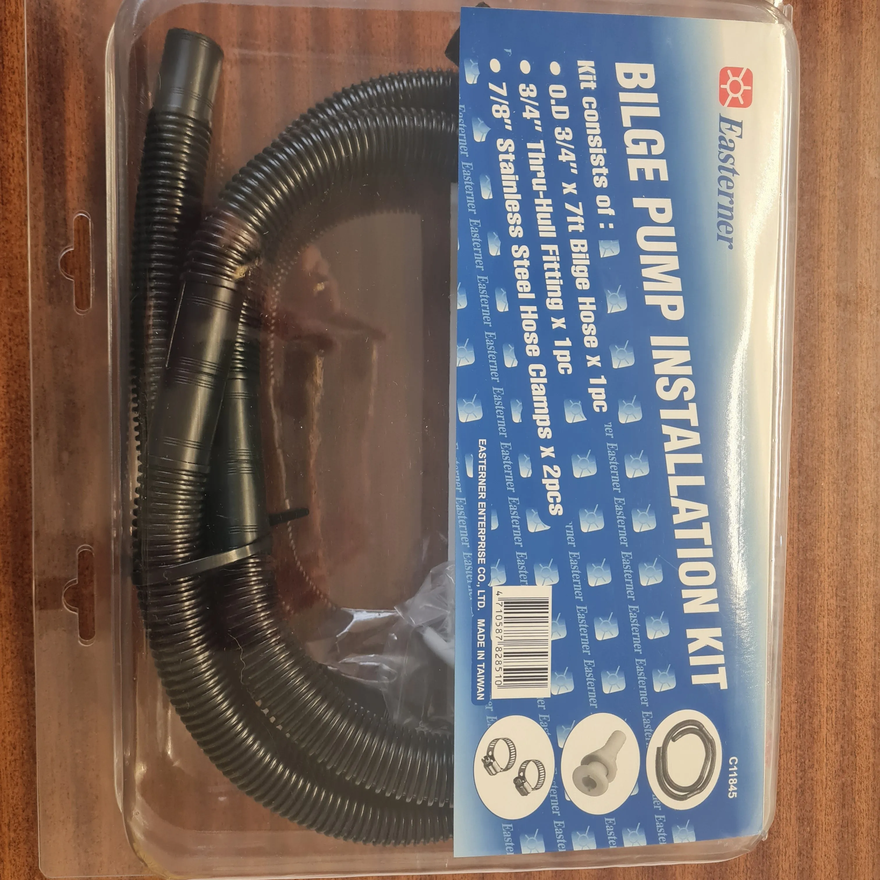 BILGE PUMP HOSE INSTALLATION KIT WITH 7 FT HOSE BOAT 3/4 INCH (19MM)