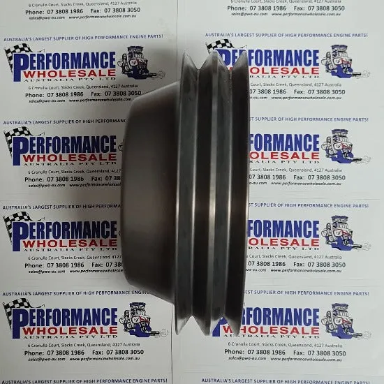 BLP Water Pump Pulley 7mm Poly-V suit Chev & Ford 4.120" Diameter, 2 Groove