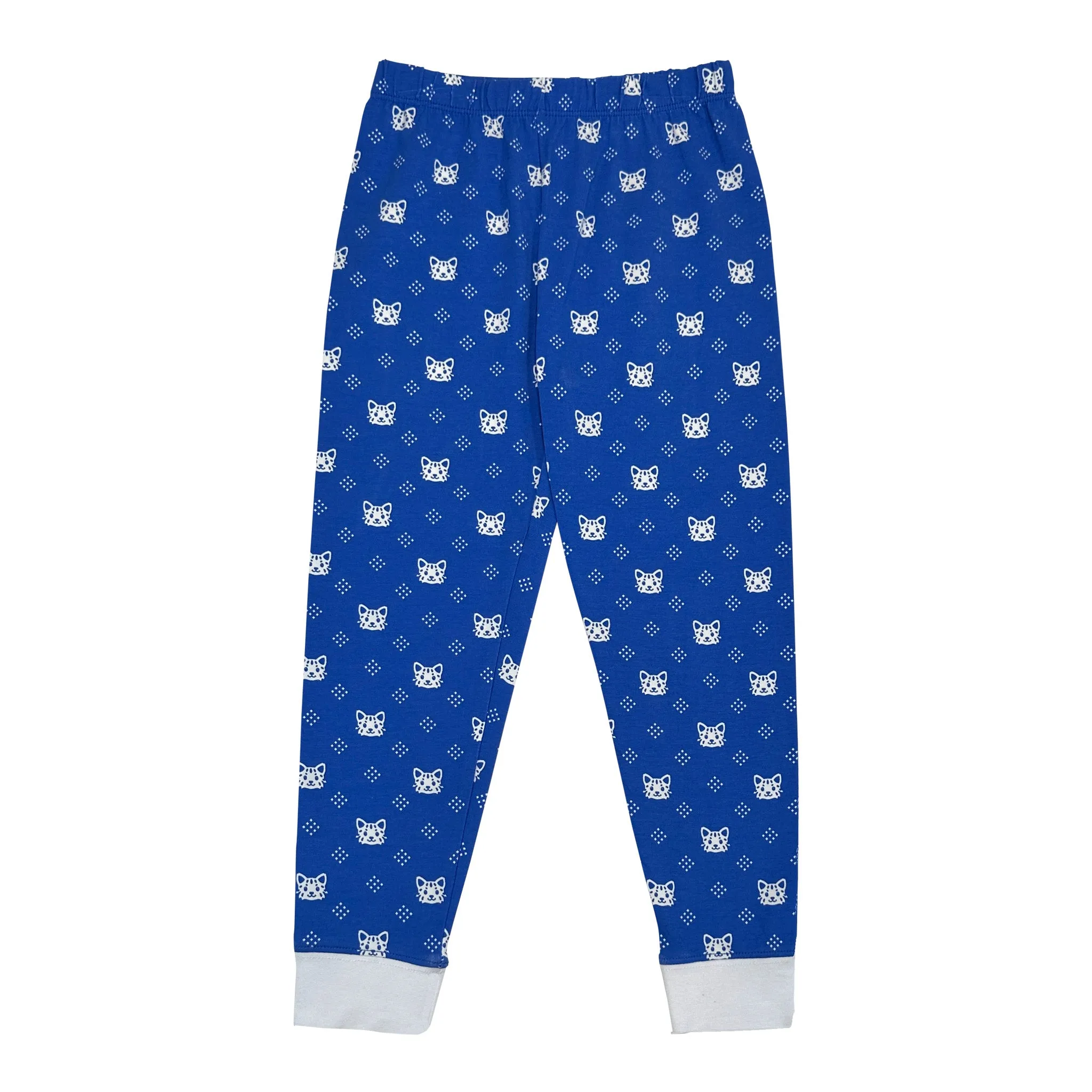 Blue & White Boy's Pajama Set