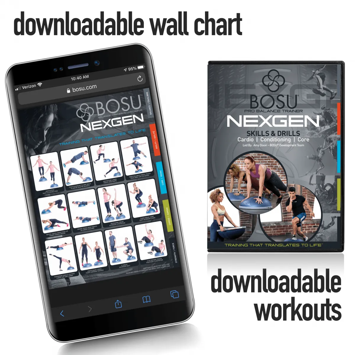 Bosu NexGen Pro Balance Trainer