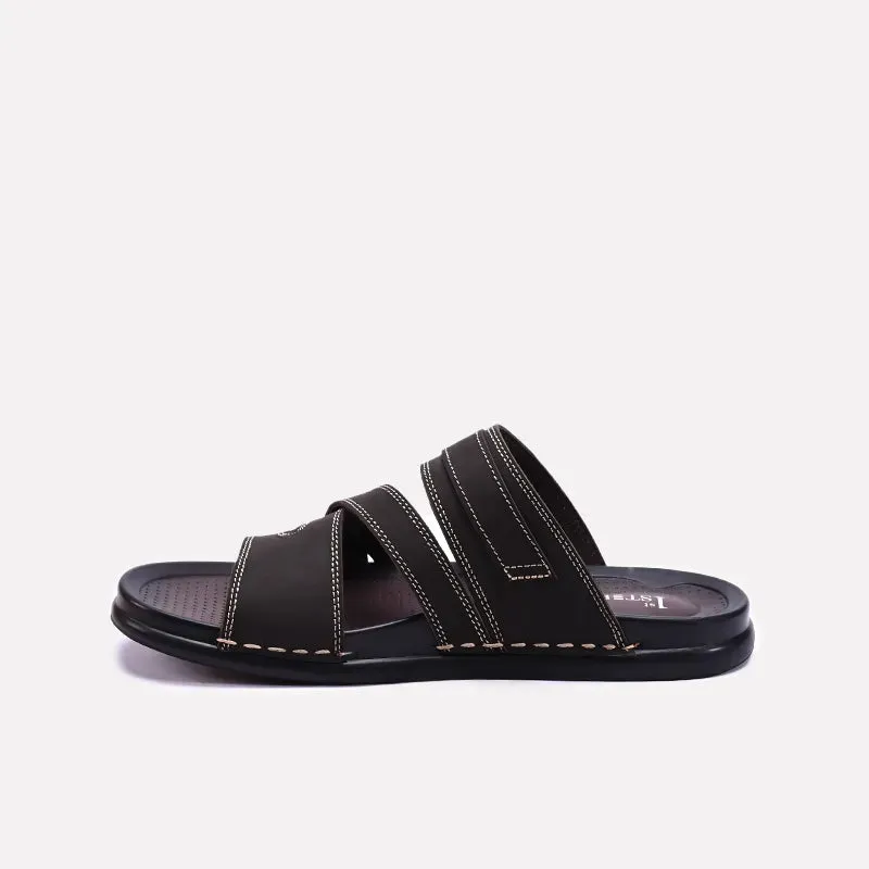 Brown Soft Sole Mens Slippers 0150963