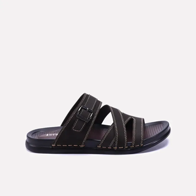 Brown Soft Sole Mens Slippers 0150963