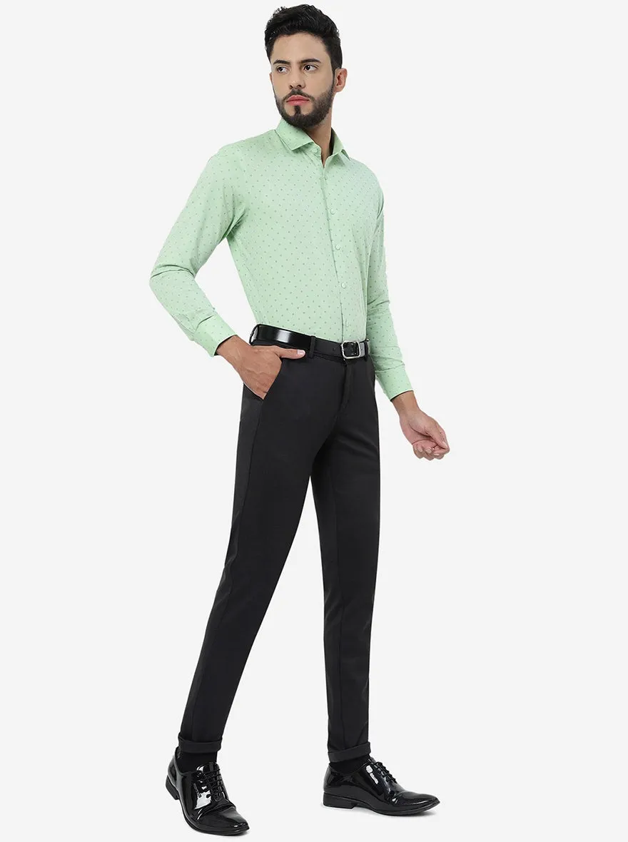 Brown Solid Slim Fit Club Wear Trouser | JB Studio