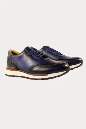 Canary Wharf Smart Trainers in Navy