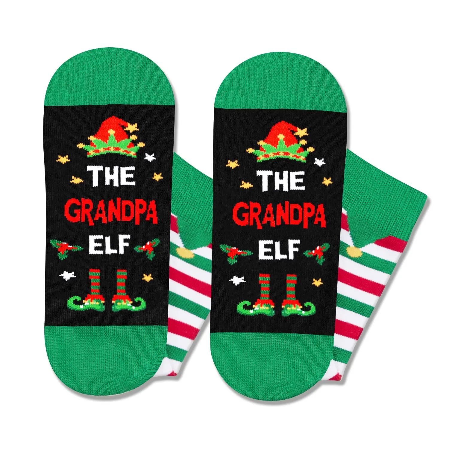 Christmas Gifts Stocking Socks for Men - Secret Santa Socks Xmas Stocking Stuffers for Him Grandpa - Grandpa Christmas Gifts In Green
