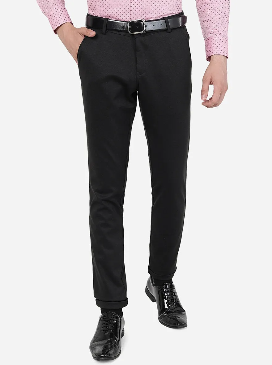 Coffee Brown Solid Slim Fit Club Wear Trouser | JB Studio