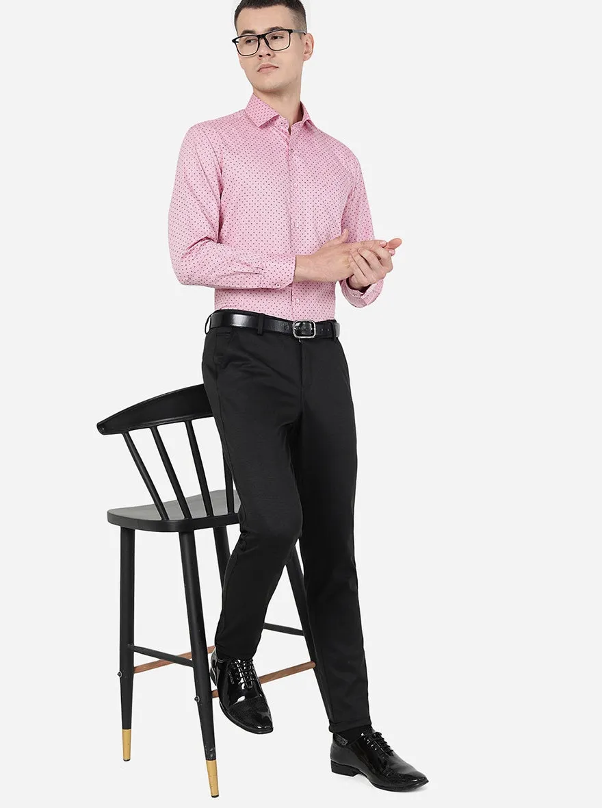 Coffee Brown Solid Slim Fit Club Wear Trouser | JB Studio
