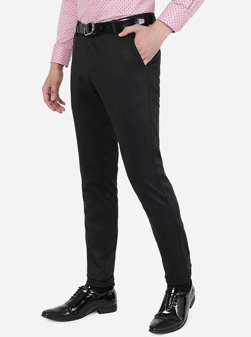 Coffee Brown Solid Slim Fit Club Wear Trouser | JB Studio