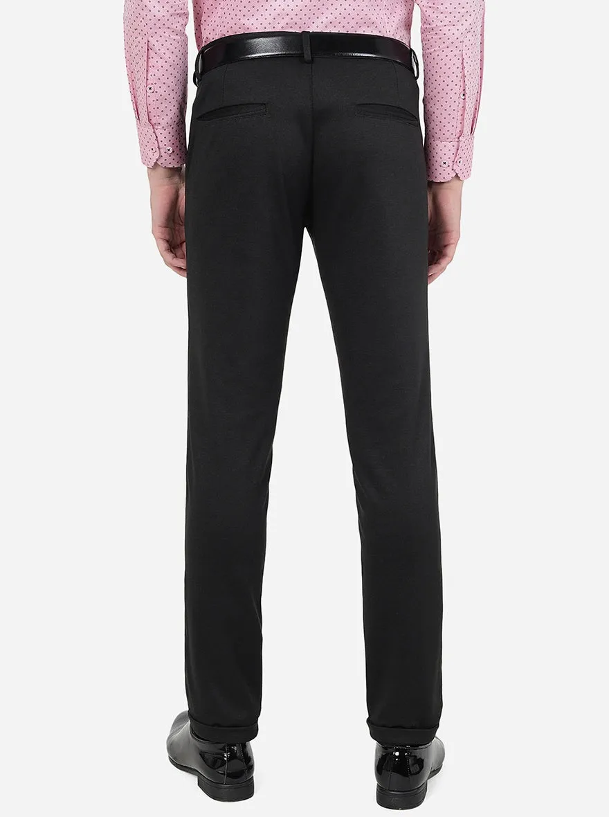 Coffee Brown Solid Slim Fit Club Wear Trouser | JB Studio