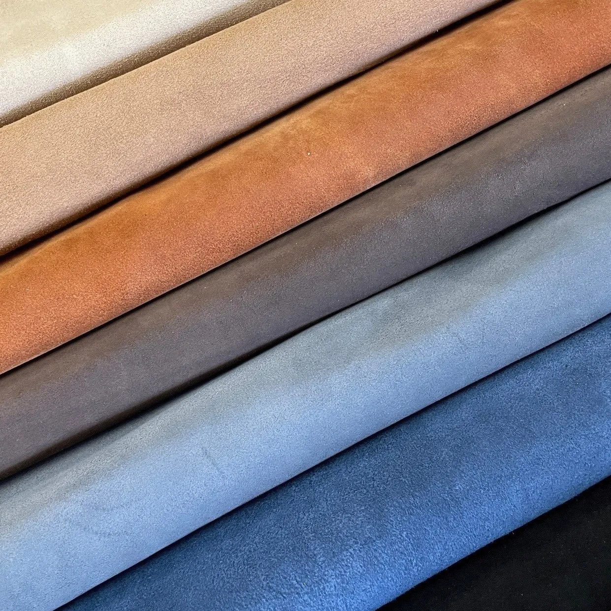 Cow Jersey Suede Double Butts | Black | 1.6 mm | 13 sq.ft | From $85 ea.