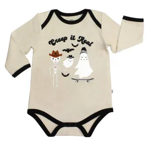 Creep It Real | Halloween Bamboo Terry Ringer Baby Onesie