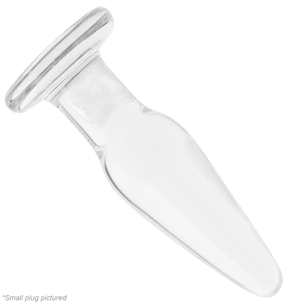 Crystal Premium Glass Tapered Anal Trainer Kit in Clear