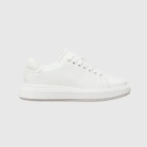Cupsole Lace Up Sneaker - White