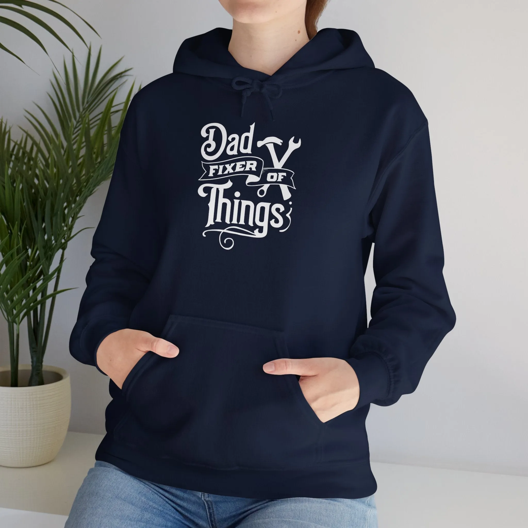 Dad Fixer Of Things Hooded Sweatshirt  - Unisex Heavy Blend™