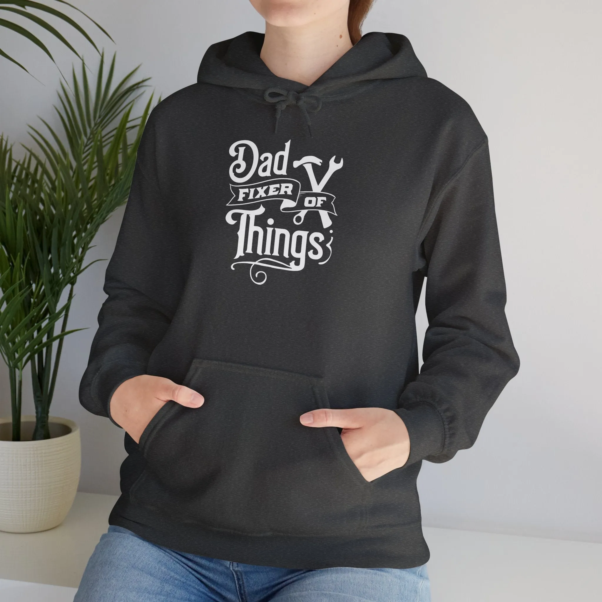 Dad Fixer Of Things Hooded Sweatshirt  - Unisex Heavy Blend™