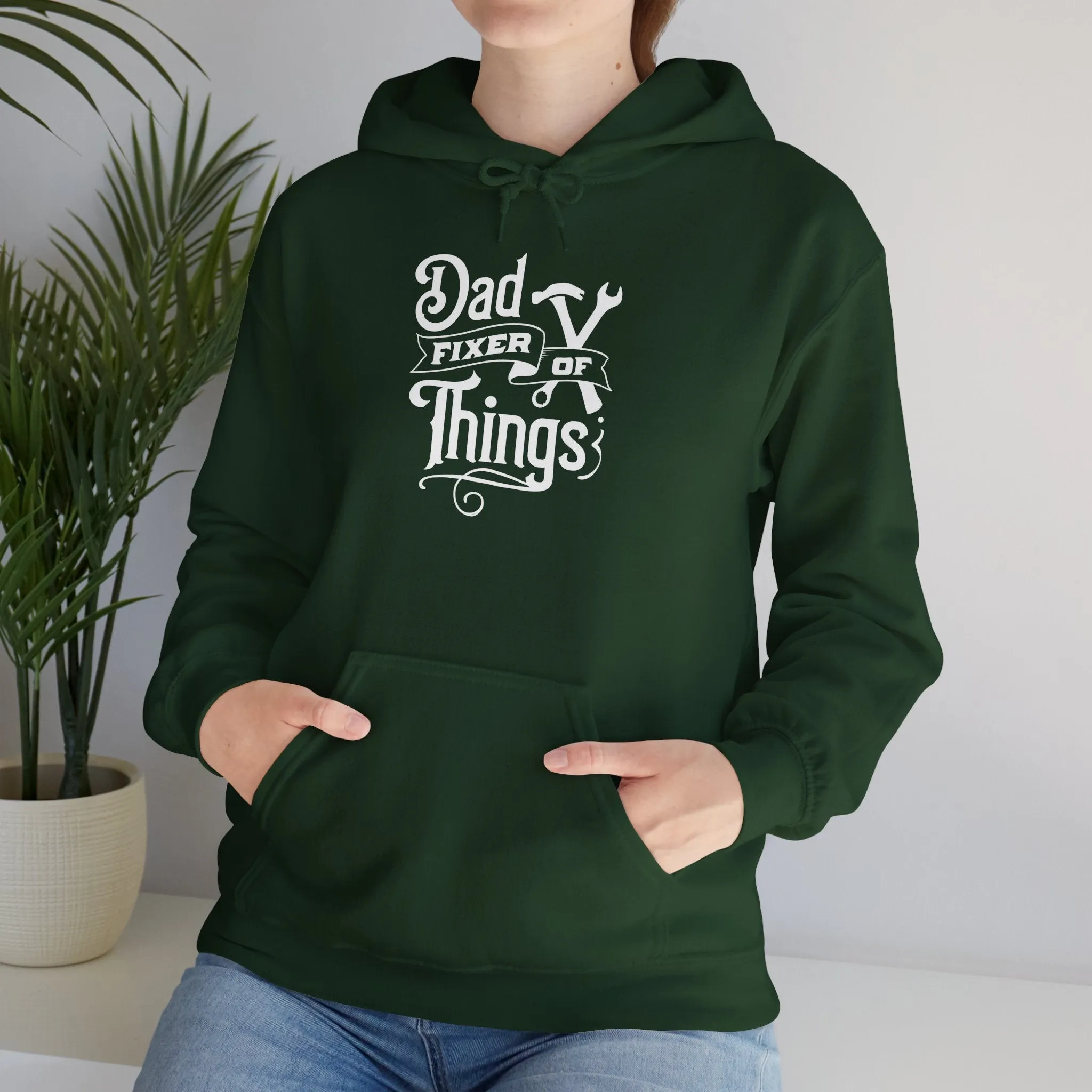 Dad Fixer Of Things Hooded Sweatshirt  - Unisex Heavy Blend™