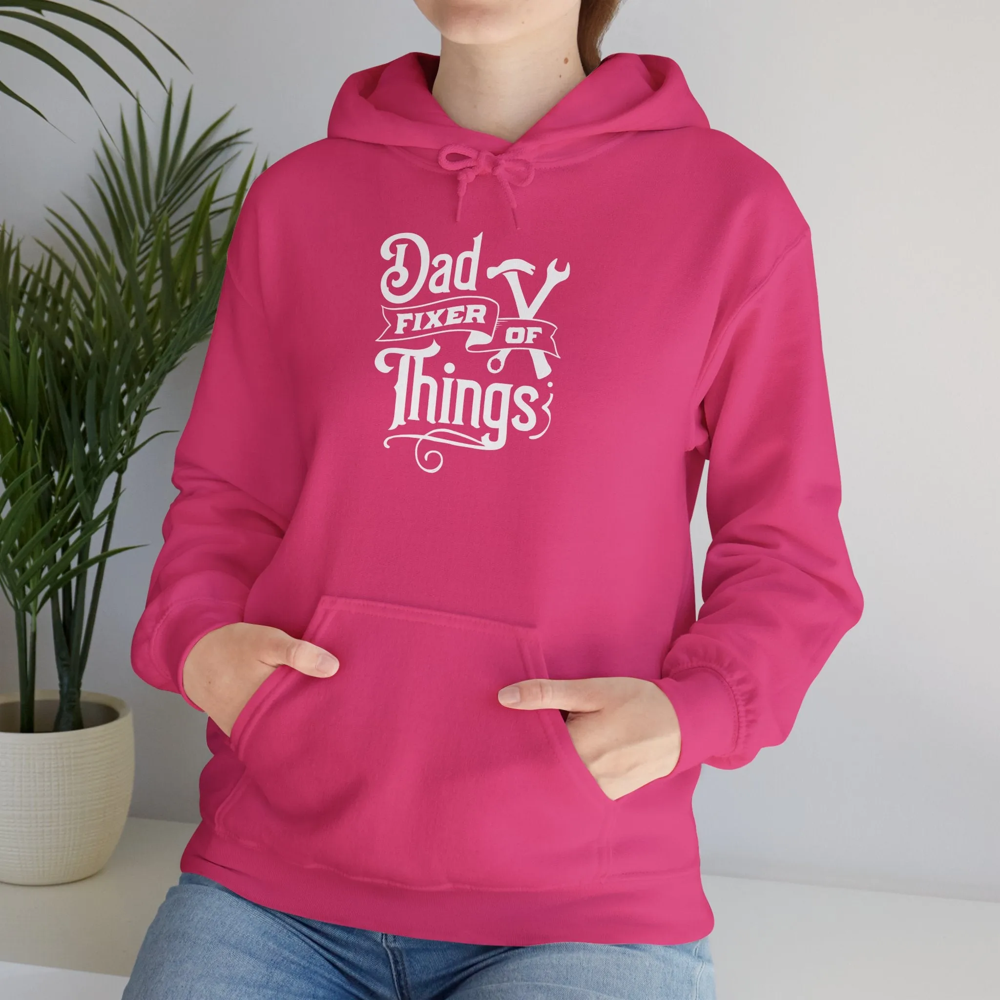 Dad Fixer Of Things Hooded Sweatshirt  - Unisex Heavy Blend™