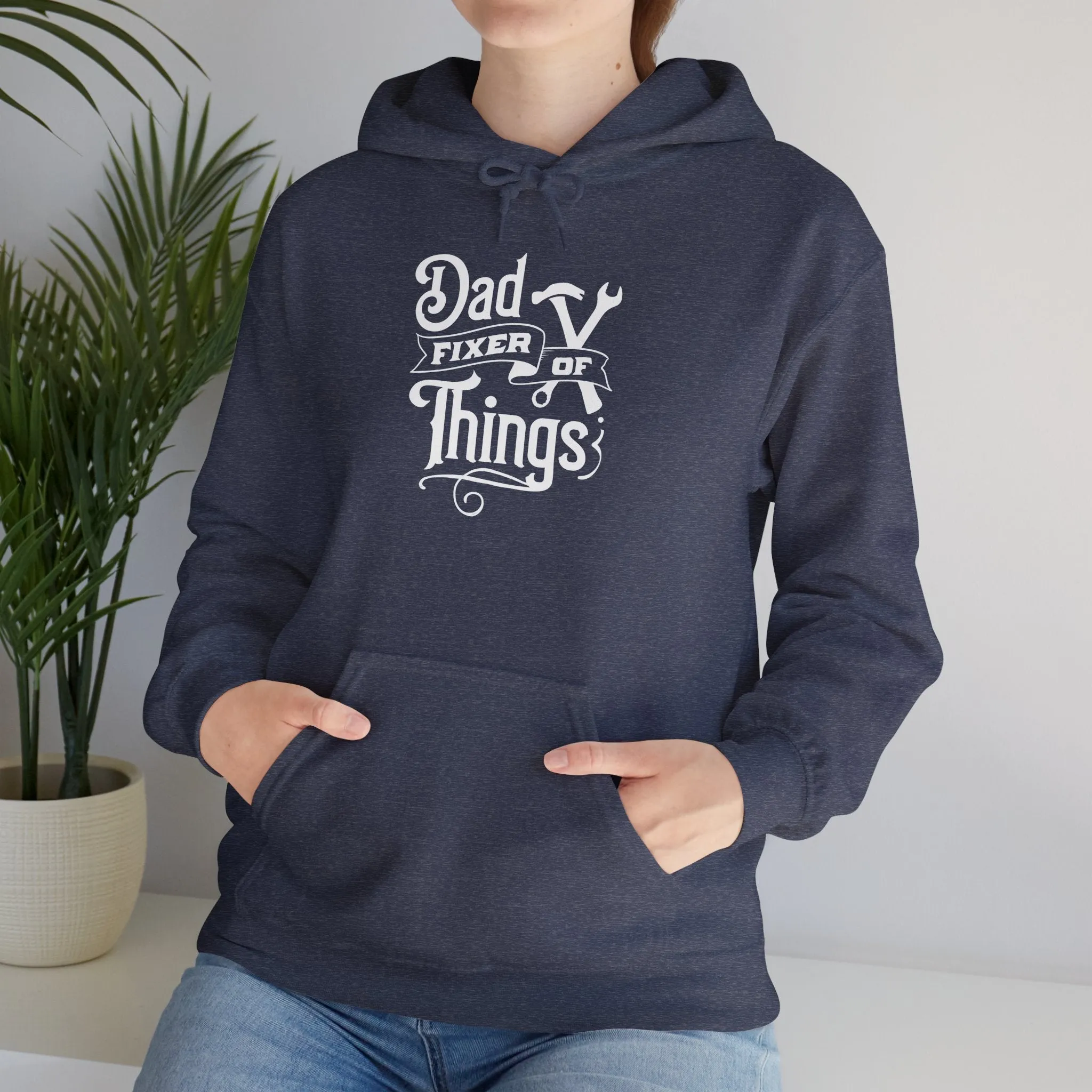 Dad Fixer Of Things Hooded Sweatshirt  - Unisex Heavy Blend™