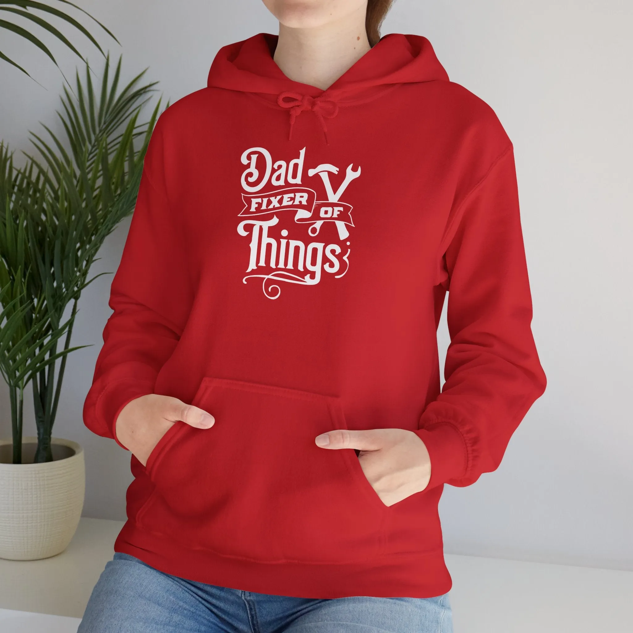 Dad Fixer Of Things Hooded Sweatshirt  - Unisex Heavy Blend™